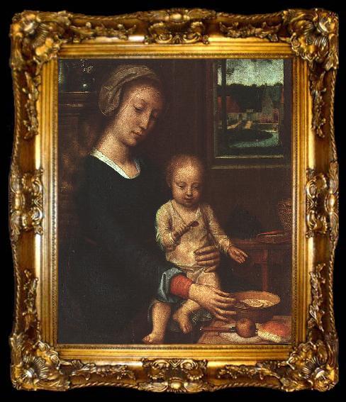 framed  Gerard David The Madonna of the Milk Soup, ta009-2